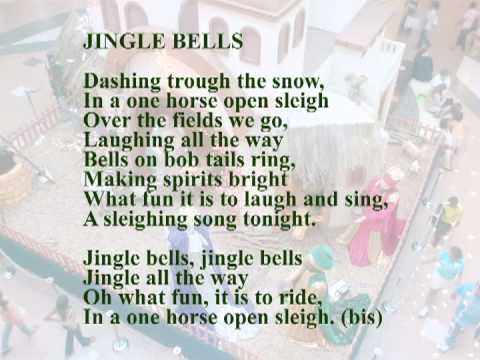 JINGLE BELLS LETRA EN ESPANOL jingle bells letra en espanol: