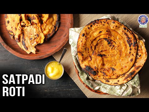 Satpadi Roti Recipe | How to Make Satpadi Roti Recipe at Home | Seven Layers of Roti | Ruchi Bharani