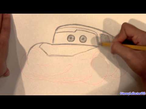 how to draw lighting mcqueen