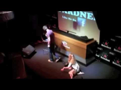 HILARIOUS! Comedian Mike Gardner has Drunk Fan rush the stage in Virgin Islands!