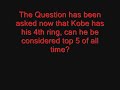 Is Kobe Bryant in the top 5 of all time