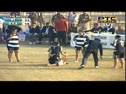New Zealand vs USA | Women's | Day 9 | Pearls 4th World Cup Kabaddi Punjab 2013