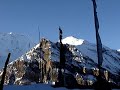Annapurna Mountain Nepal, Prayer Flags - High Quality Video