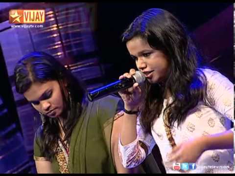 parvathy - Parvathy sings Machan Meesai Veecharuva from Dhil in One on One Challlenge Round.