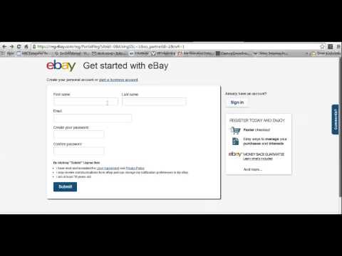 how to sign up for ebay
