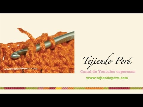 Crochet: punto en re puntos de crochet. Crochet: punto en re