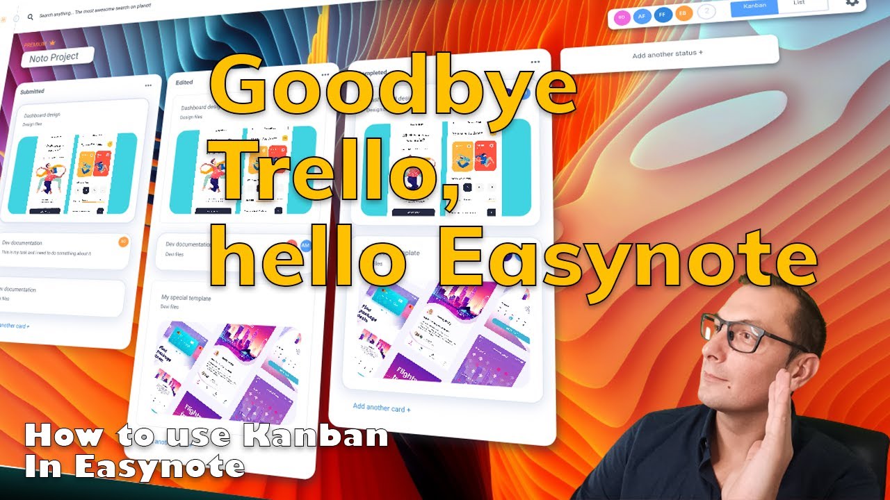 How to use Kanban On Easynote - Goodbye Trello, hello Easynote!