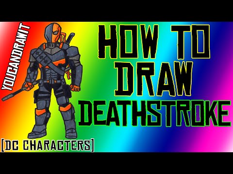 how to draw deathstroke
