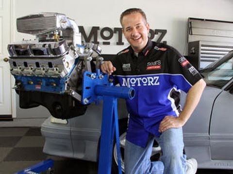 engine - Chris Duke from Motorz TV http://www.motorz.tv shows you how to upgrade a stock 1987 Ford Mustang GT engine to a new 331 crate motor from BluePrint Engines. ...