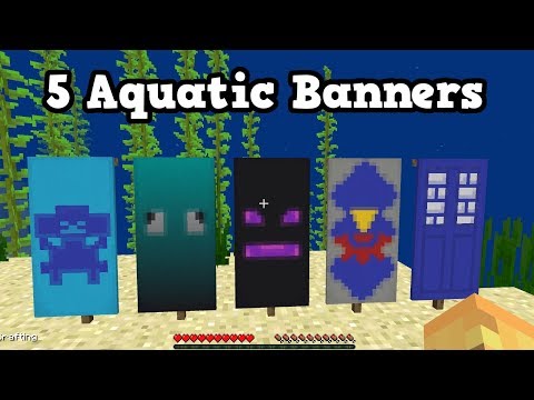 Minecraft 1 13 1 3 Top 5 Underwater Banners Minecraftvideos Tv