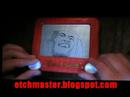Bob Marley time lapse Etch-A-Sketch portrait