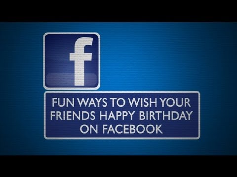 how to wish bday on facebook