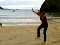 Cartwheel on Silver Strand beach, Donegal, Ireland