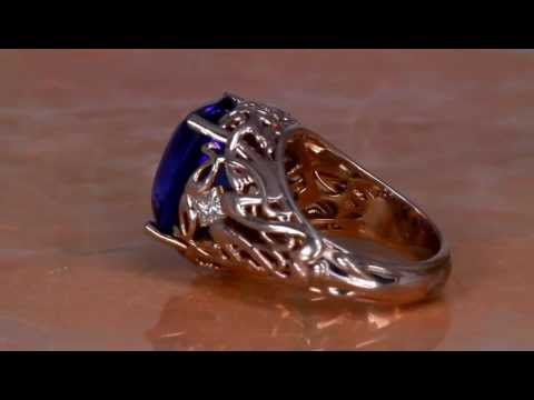 Art Nuveau 11 Carat Exceptional Tanzanite Ring From Tanzanitejewelrydesigns.com