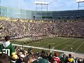 UW-Madison marching band at Lambeau Field