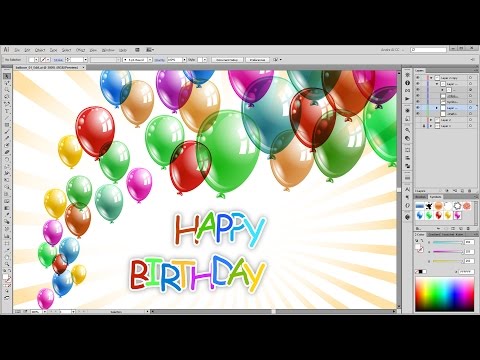 how to draw birthday balloons