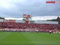 Zaraz po rozpoczęciu meczu na stadionie Widzewa zrobiło się nerwowo, gdyż służby porządkowe wraz z Policją nie wpuściły na trybuny blisko 460 - osobowej grupy kibiców 