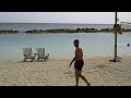 Richard Witschge en Aron Winter in training op Curaçao