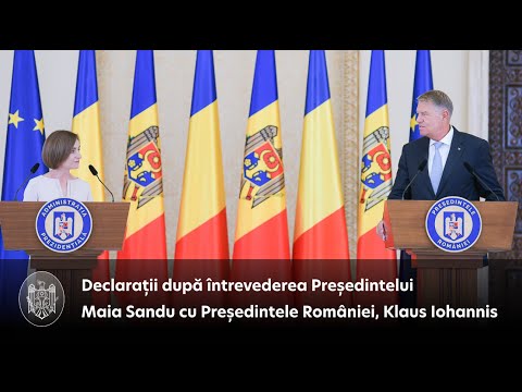 Press statement by President Maia Sandu after the meeting with President Klaus Iohannis