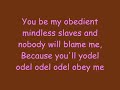 Phineas And Ferb - Yodel Odle Obey Me Lyrics (HQ)