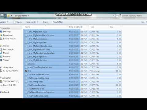 Minecraft How To Install TomanyItems Mod