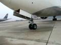 Starting engines on a 767-400.