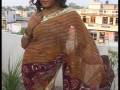 videos de Multicolor Pure Georgette Saree with Blouse