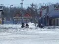 Snowmobiles at Wasaga Beach