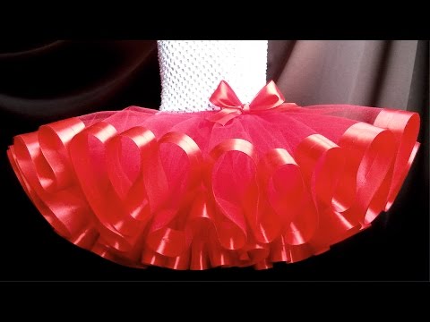 Как сшить пышную юбку с атласа