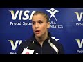 Alicia Sacramone - Post-Meet Interview at 2008 US Nationals
