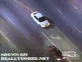 Three Wheeled Car Engulfed in Sparks Slams into Cement Wall