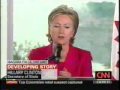 SECRETARY OF STATE HILLARY CLINTON IS PLEASED WITH UNITED NATIONS SANCTIONS ON NORTH KOREA