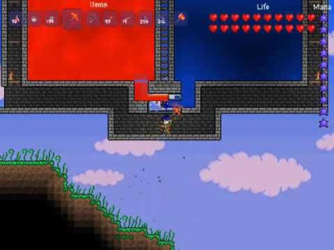 how to collect obsidian in terraria