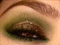 Sultry Green Smokey Eyes with Sparkles