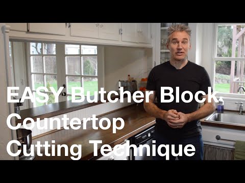 how to fasten butcher block