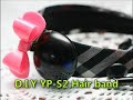 Samsung YP-S2 attached on hair band.