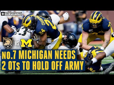 Video: Army vs. Michigan Recap: No. 7 Wolverines SURVIVE Upset Bid With Double-Overtime Win | CBS Sports HQ