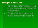 Weight Loss Lies Weight Loss Lies