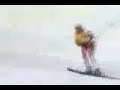 Skier gets hit in the Balls