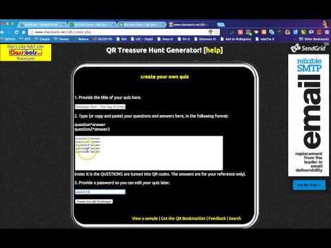 how to set up a qr code scavenger hunt