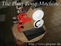 a home-made table tennis machine.