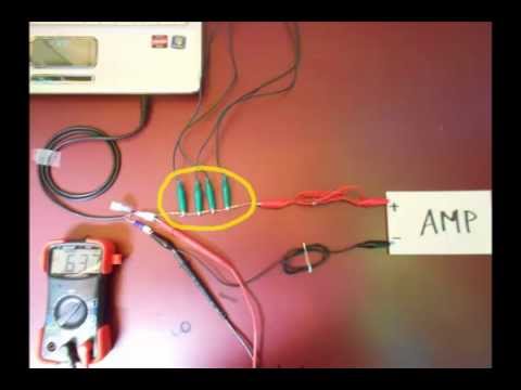 how to set amp gain with o scope
