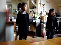 Hands-On Sat. 9 am 4-6 year olds strut their stuff  (So shy)