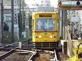 都電荒川車庫。7000形出庫車庫入りの様子