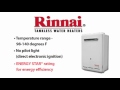Rinnai Tankless water Heater Benefits