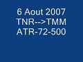 a bord d'un atr 72 d'air madagascar