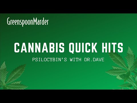 Cannabis Quick Hits: Psilocybin’s with Dr. Dave