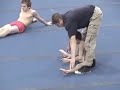 Crazy russian gymnastics coach
