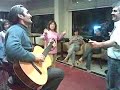 Birdal was playing and singing..our...