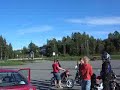 Aprilia rs burnout, stoppie, wheelie and race